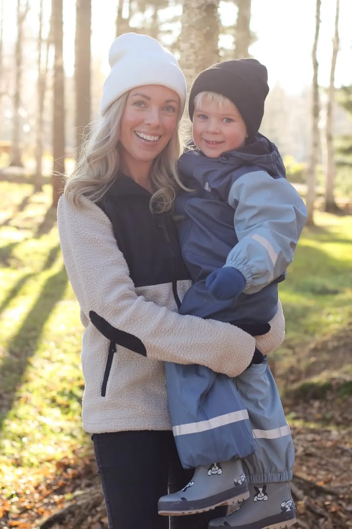 Lindberg Kids' Fagerhult Rain Baby Overall Fleece Iron Blue/Blue Lindberg