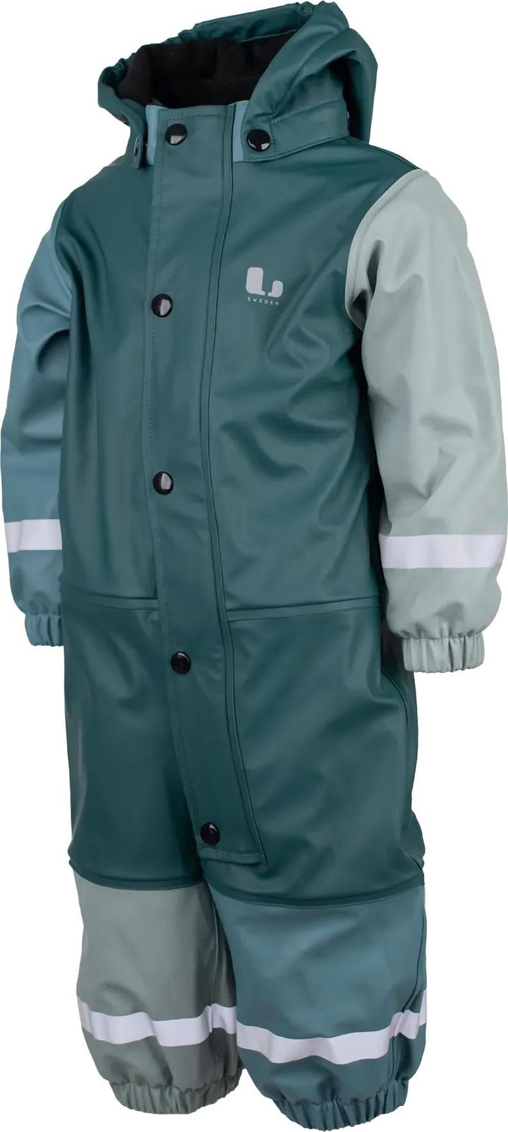 Lindberg Kids' Fagerhult Rain Baby Overall Fleece Lagoon/Mint Green Lindberg