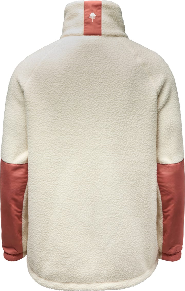 Pinewood Women's Pile Fleece Jacket Cremewhite/brickpink Pinewood