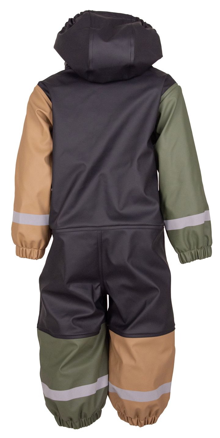 Lindberg Kids' Fagerhult Rain Baby Overall Fleece Anth/Green Lindberg Lindberg Kids' Fagerhult Rain Baby Overall Fleece Anth/Green Lindberg