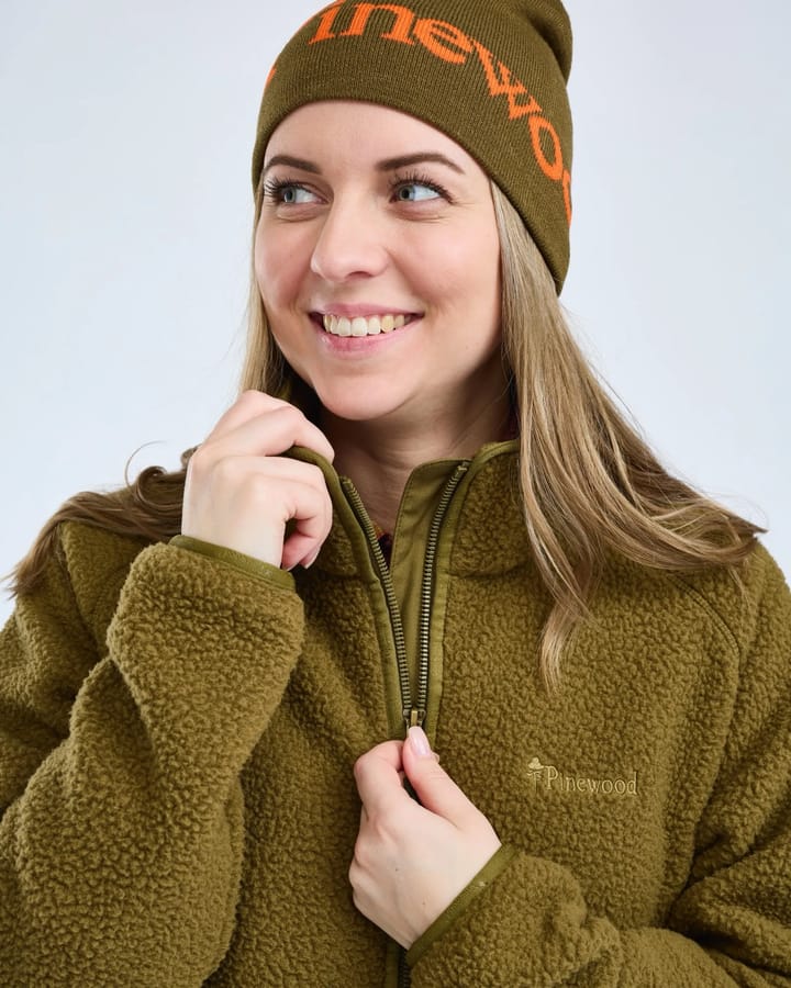 Pinewood Women's Forest Pile Fleece Jacket Olive Green Pinewood