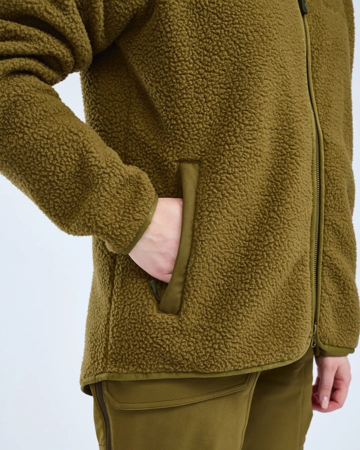 Pinewood Women's Forest Pile Fleece Jacket Olive Green Pinewood