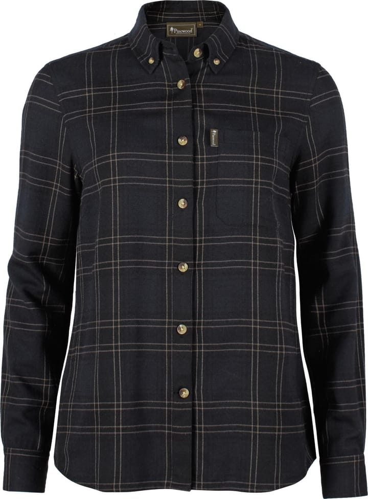 Pinewood Women's Finnveden Forest Flannel Shirt D.navy/black Pinewood