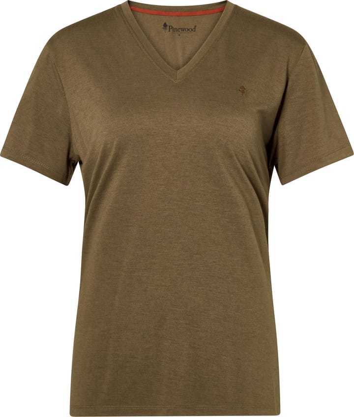 Pinewood Women's Finnveden Forest T-Shirt Olive Green Pinewood