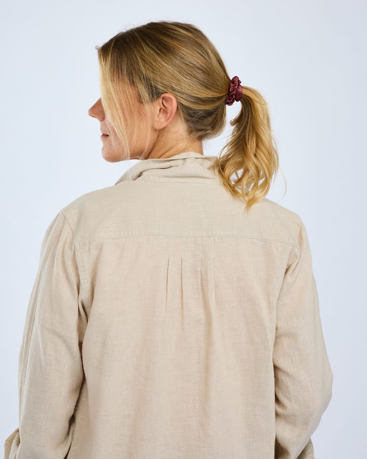 Pinewood Women's Värnamo InsectSafe Hemp Mix L/S Shirt Linen Beige Pinewood