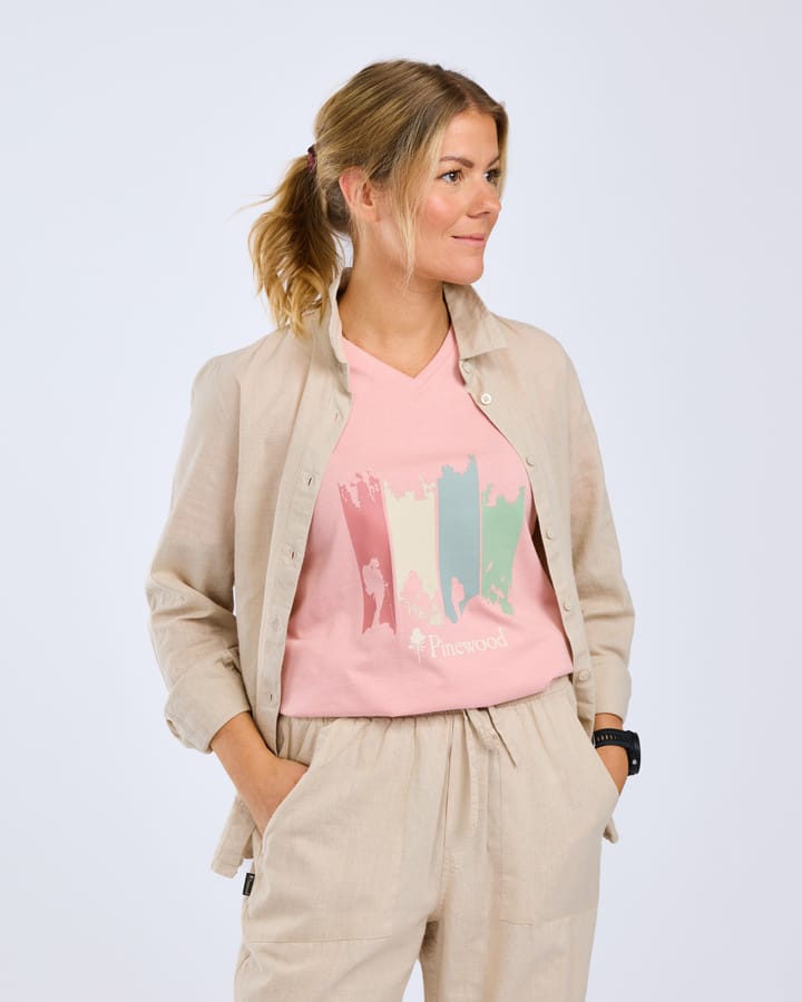 Pinewood Women's Värnamo InsectSafe Hemp Mix L/S Shirt Linen Beige Pinewood