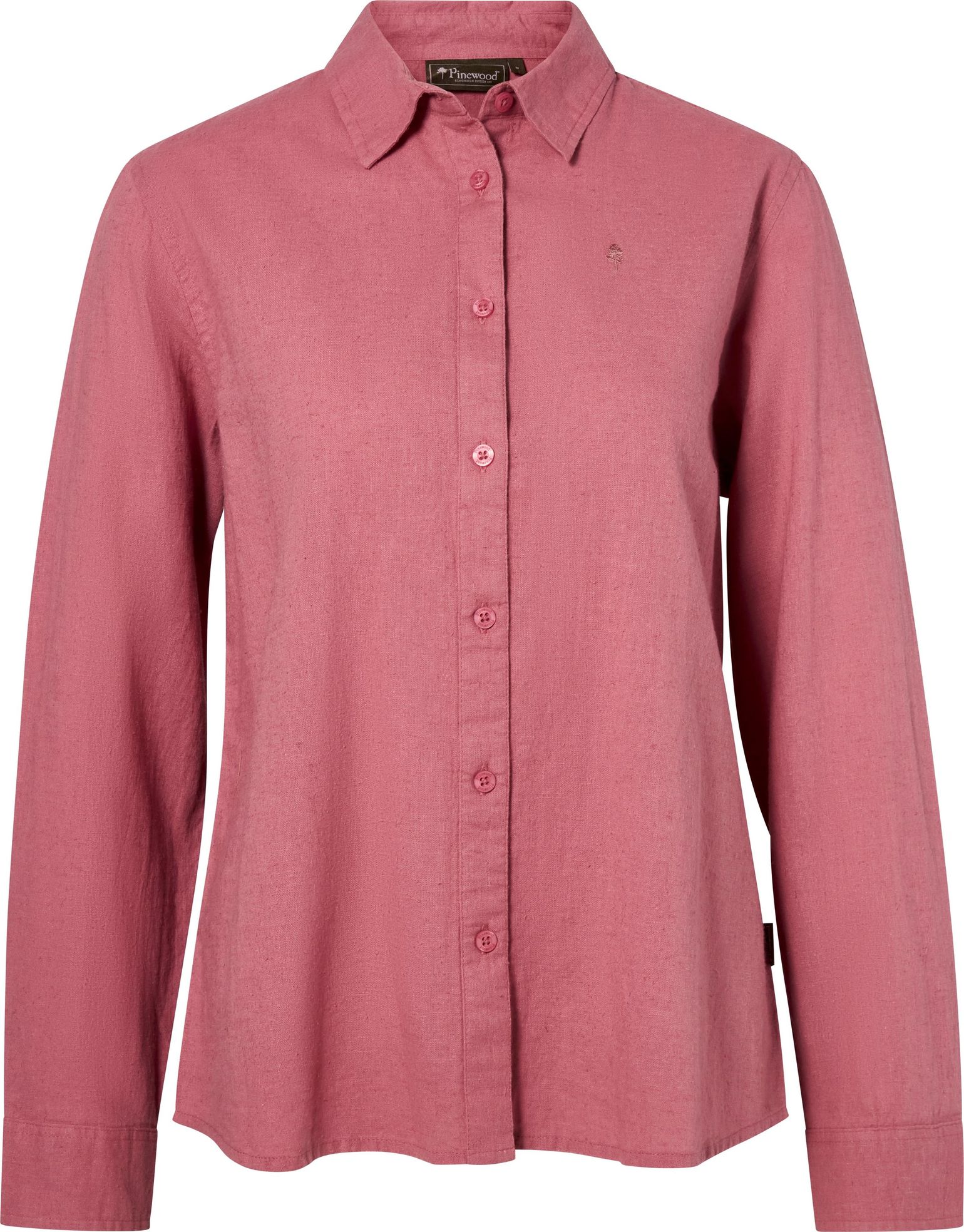 Pinewood Women's Värnamo InsectSafe Hemp Mix L/S Shirt Dusty Pink