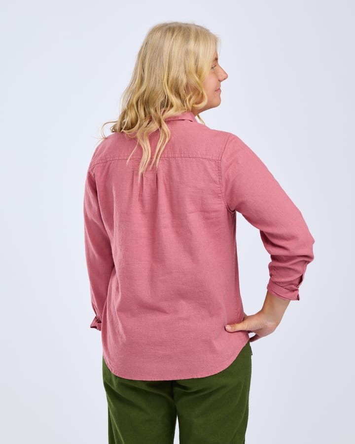 Pinewood Women's Värnamo InsectSafe Hemp Mix L/S Shirt Dusty Pink Pinewood