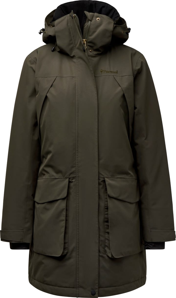 Pinewood Women's Wilda Padded Parka  Moss Green Pinewood