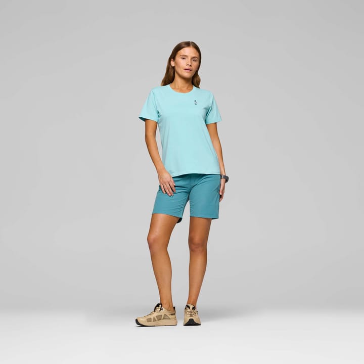 Norrøna Women's /29 Cotton Activity Embroidery T-Shirt Aqua Haze Norrøna