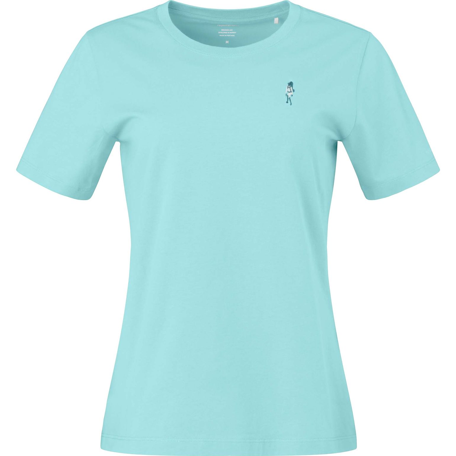 Norrøna Women's /29 Cotton Activity Embroidery T-Shirt Aqua Haze