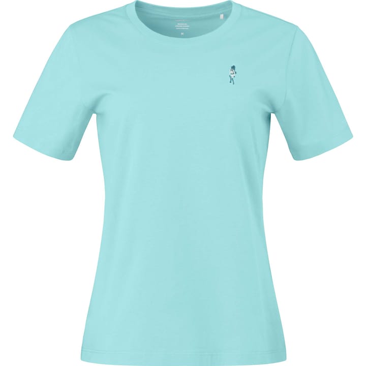 Norrøna Women's /29 Cotton Activity Embroidery T-Shirt Aqua Haze Norrøna