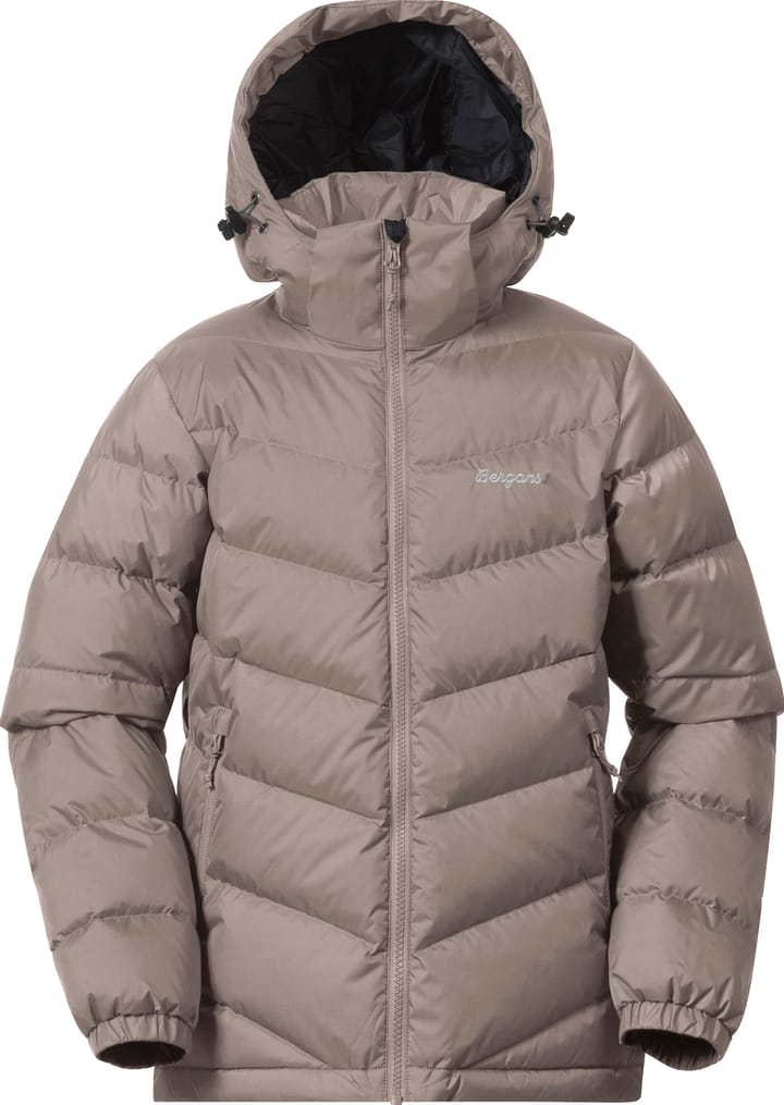Bergans Juniors' Warm Down Jacket Unisex Rock Taupe Bergans