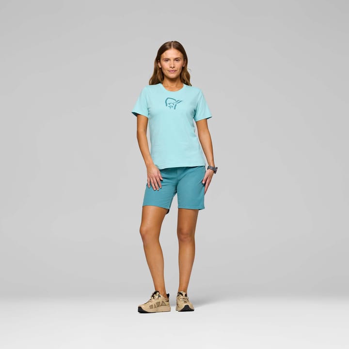 Norrøna Women's /29 Cotton Viking T-shirt Aqua Haze Norrøna