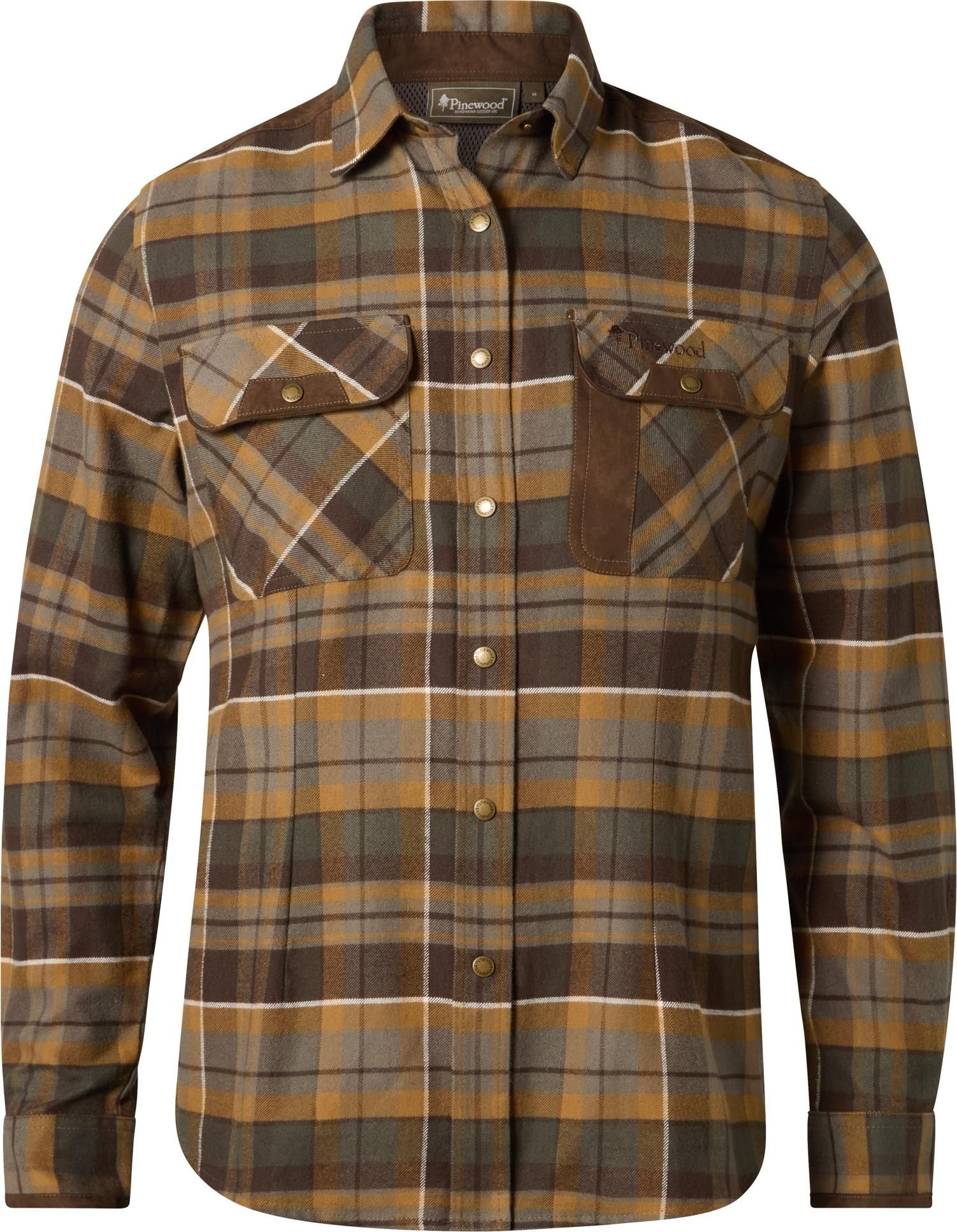 Pinewood Women's Prestwick Exclusive Shirt D.brown/d.sandstone