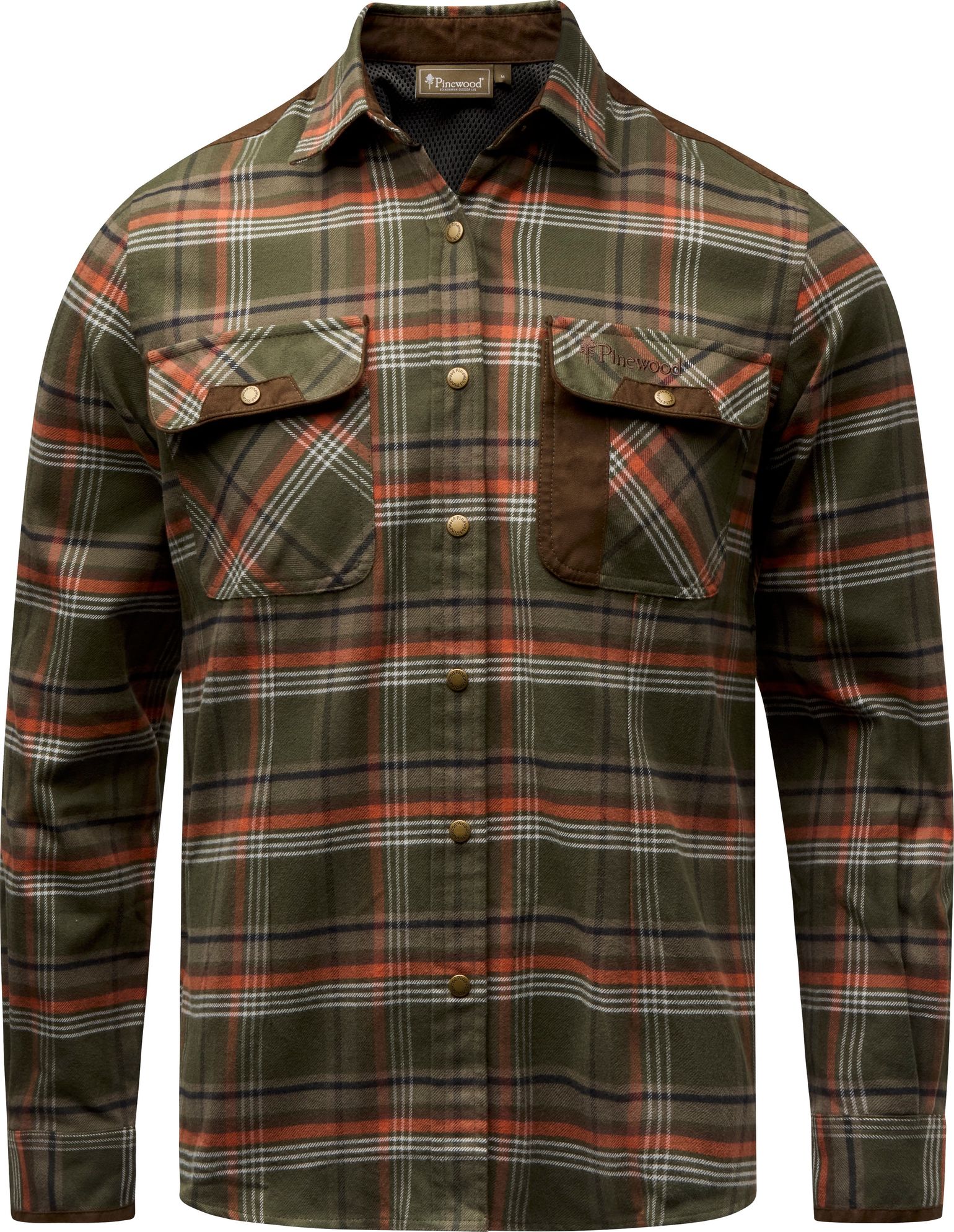 Pinewood Women's Prestwick Exclusive Shirt Green/burned Orange
