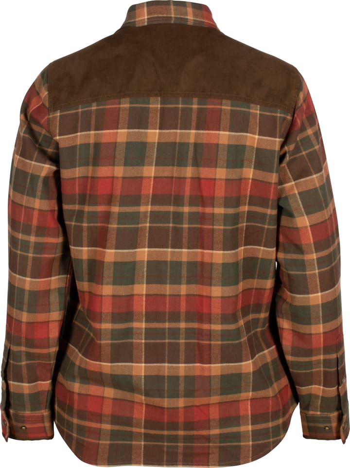 Pinewood Women's Prestwick Exclusive Shirt Dark Green/Terracotta Pinewood