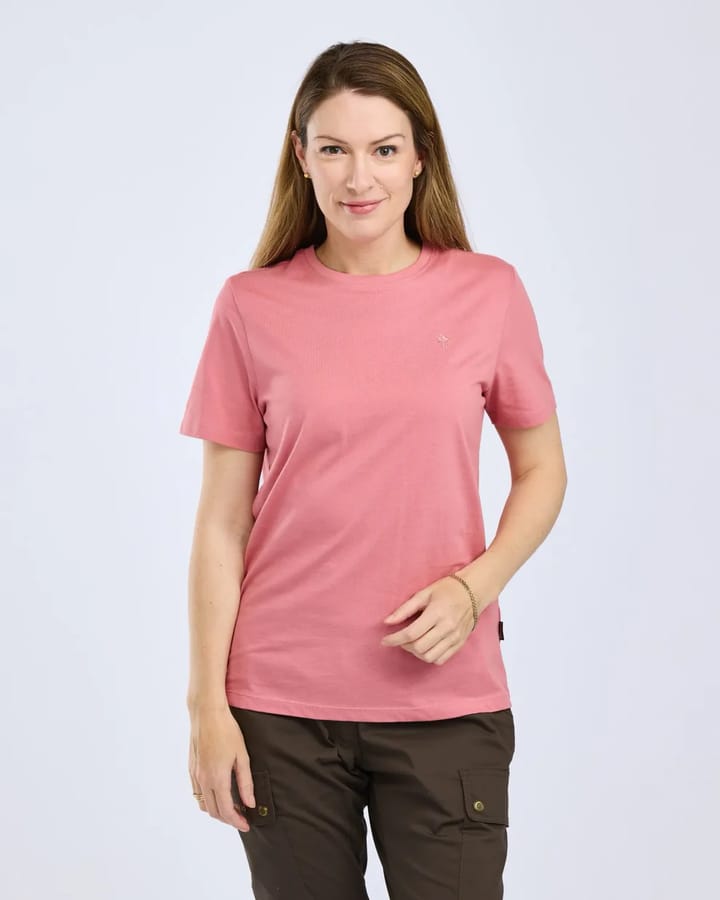 Pinewood Women's 3-Pack T-Shirt Greymel/Dark Pink/Black Pinewood