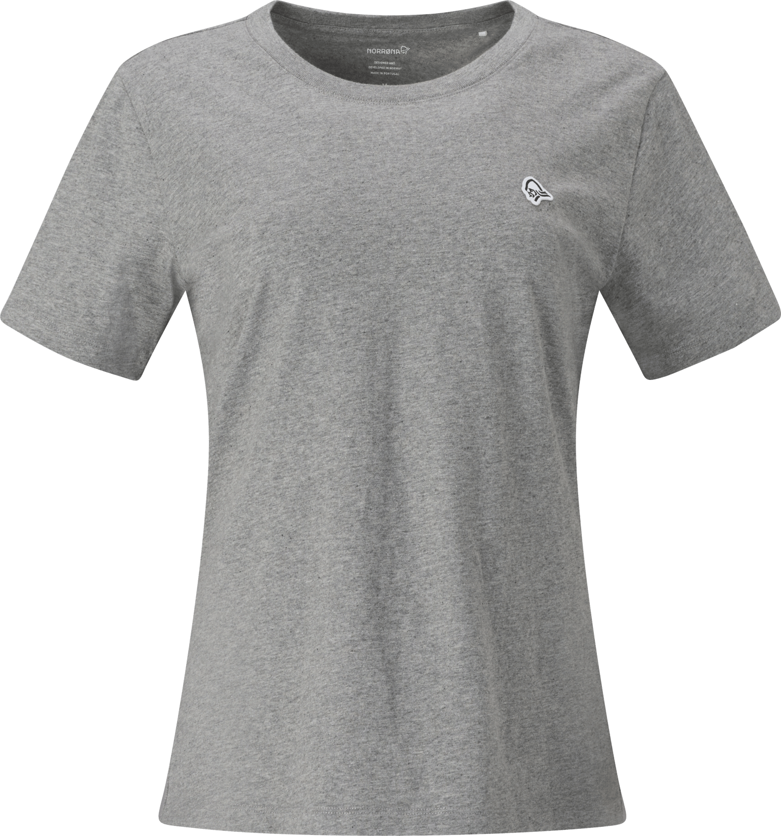 Norrøna Women's /29 Cotton Viking Patch T-shirt Grey Melange