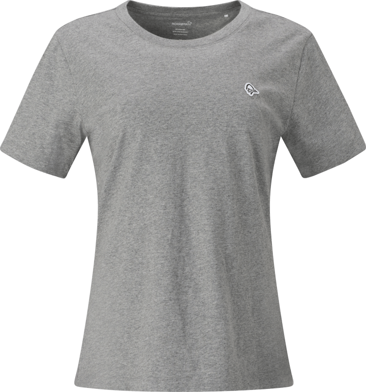 Norrøna Women's /29 Cotton Viking Patch T-shirt Grey Melange Norrøna