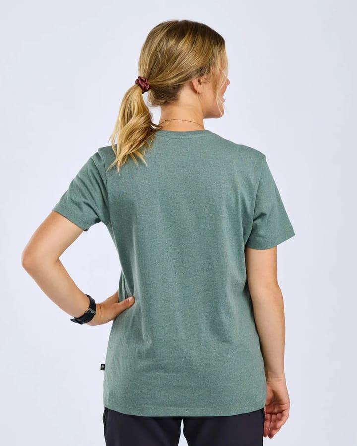 Pinewood Women's Finnveden Recycled Outdoor T-Shirt Aquagr. Melange Campsite Pinewood