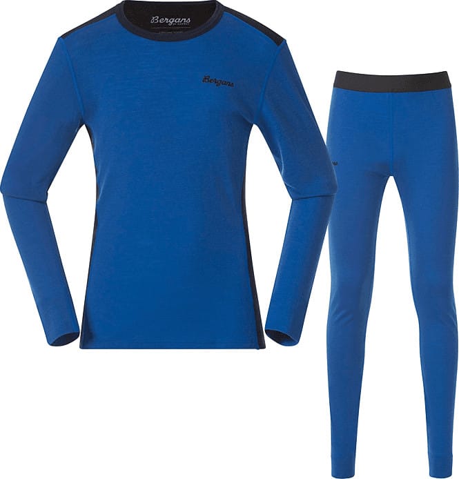 Bergans  Kids/Junior Allround Merino Baselayer Set Kids/Junior Space Blue/navy Blue