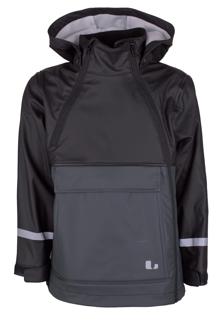 Lindberg Kids' Rockville Rain Jacket Black/Anthracite Lindberg