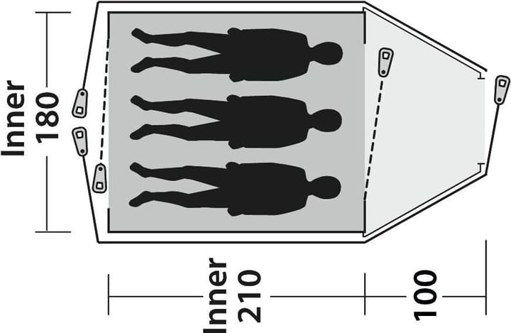 Outwell Cloud 3 Green Outwell