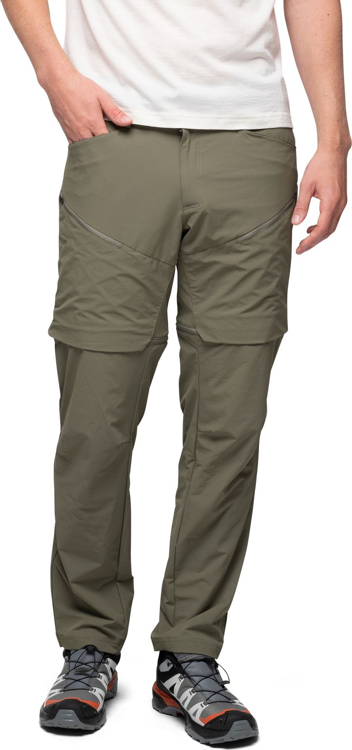 Bergans Men's Convertible Zip-Off Softshell Pants Green Mud Bergans