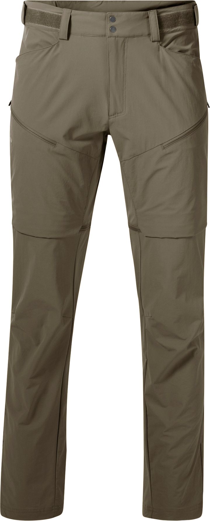 Bergans Men's Convertible Zip-Off Softshell Pants Green Mud Bergans