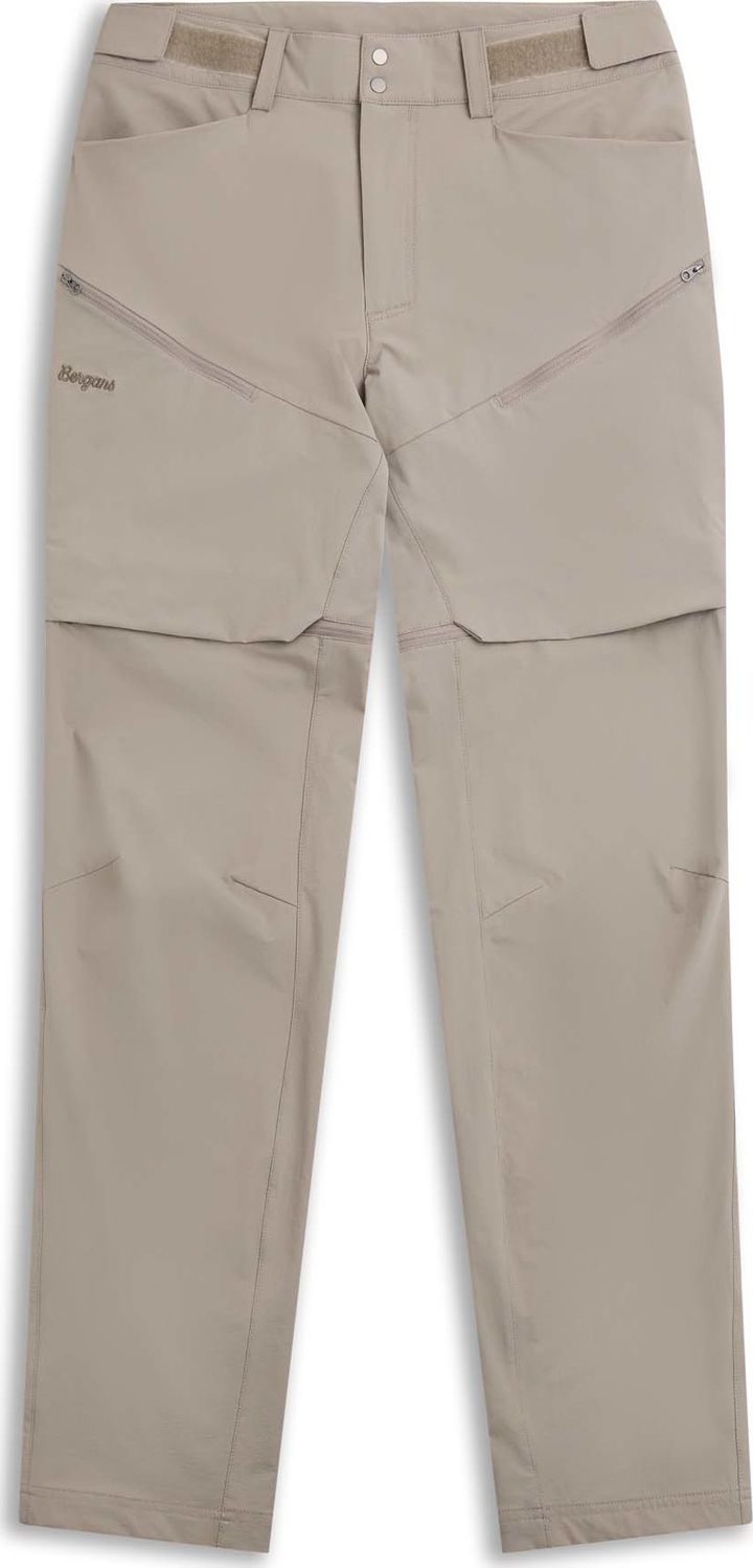 Bergans Men's Convertible Zip-Off Softshell Pants Rock Taupe Bergans