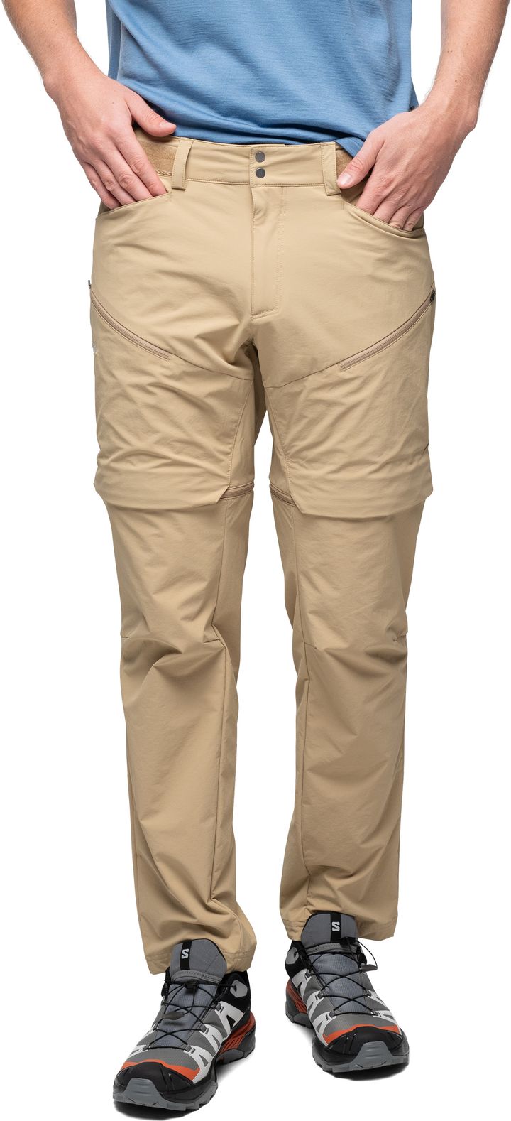 Bergans Men's Convertible Zip-Off Softshell Pants Warm Sand Bergans