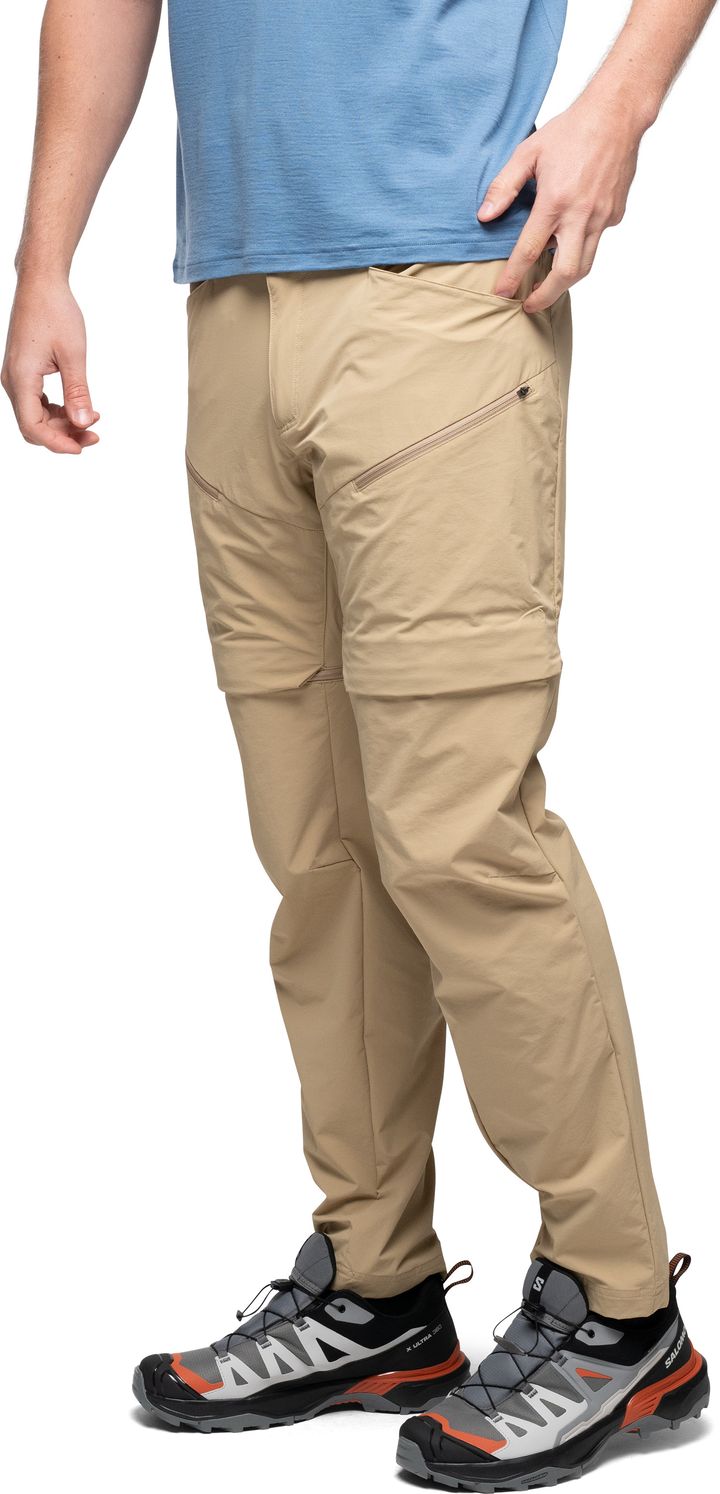 Bergans Men's Convertible Zip-Off Softshell Pants Warm Sand Bergans