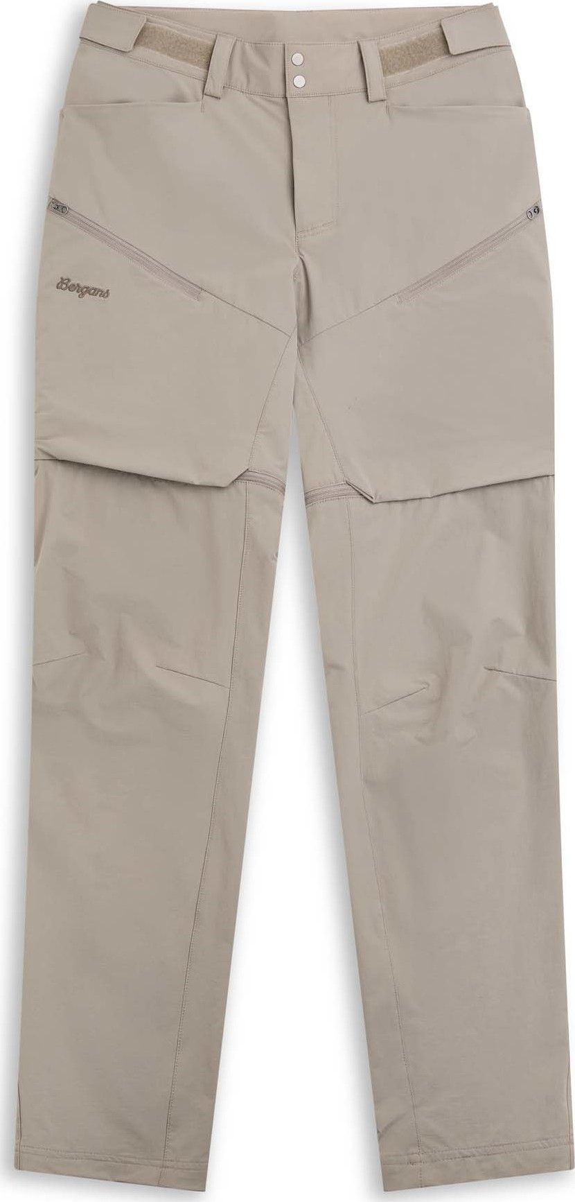 Bergans Women's Convertible Zip-Off Softshell Pants Rock Taupe
