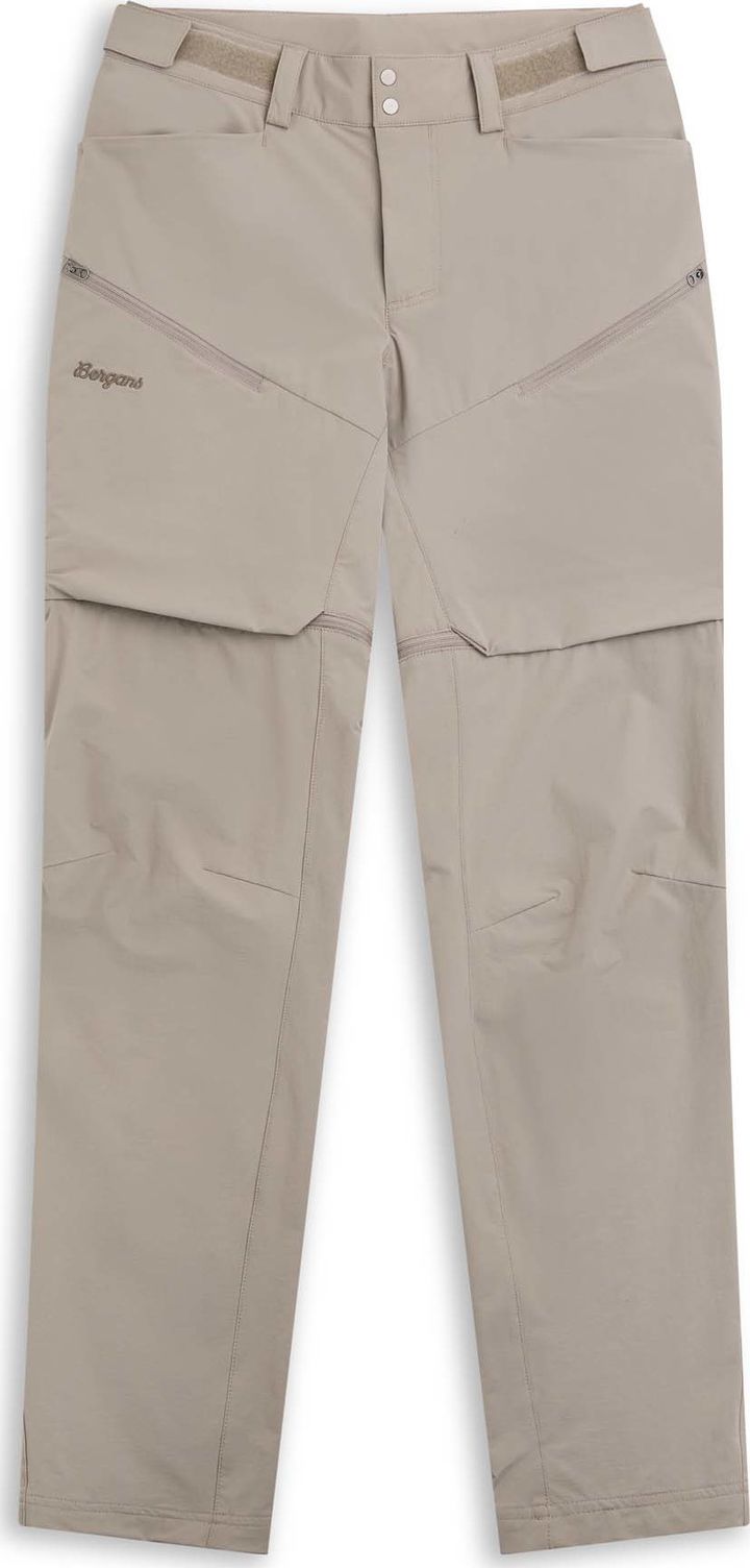 Bergans Women's Convertible Zip-Off Softshell Pants Rock Taupe Bergans