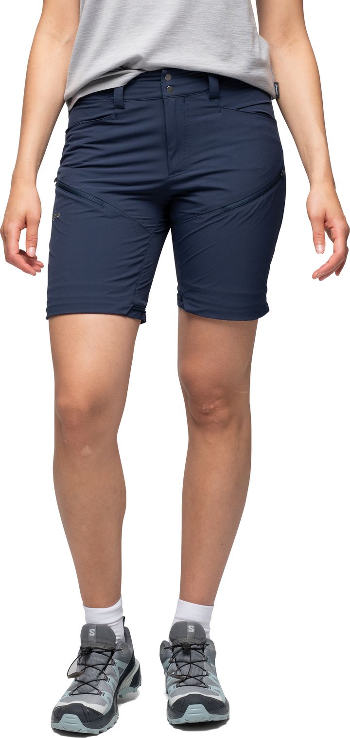 Bergans Women's Convertible Zip-Off Softshell Pants Navy Blue Bergans