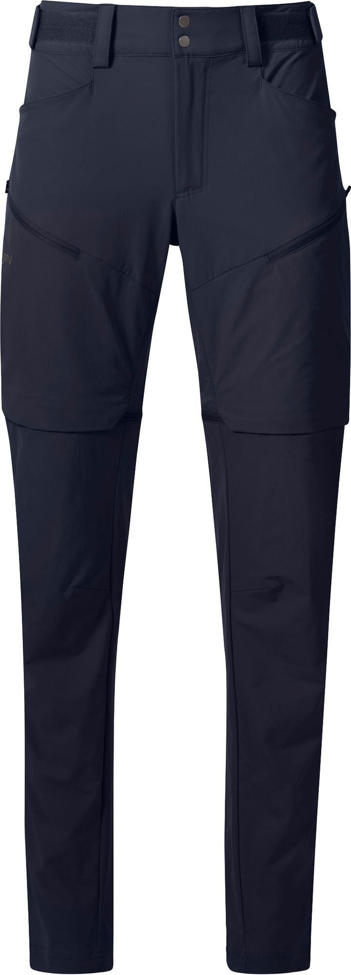 Bergans Women's Convertible Zip-Off Softshell Pants Navy Blue Bergans