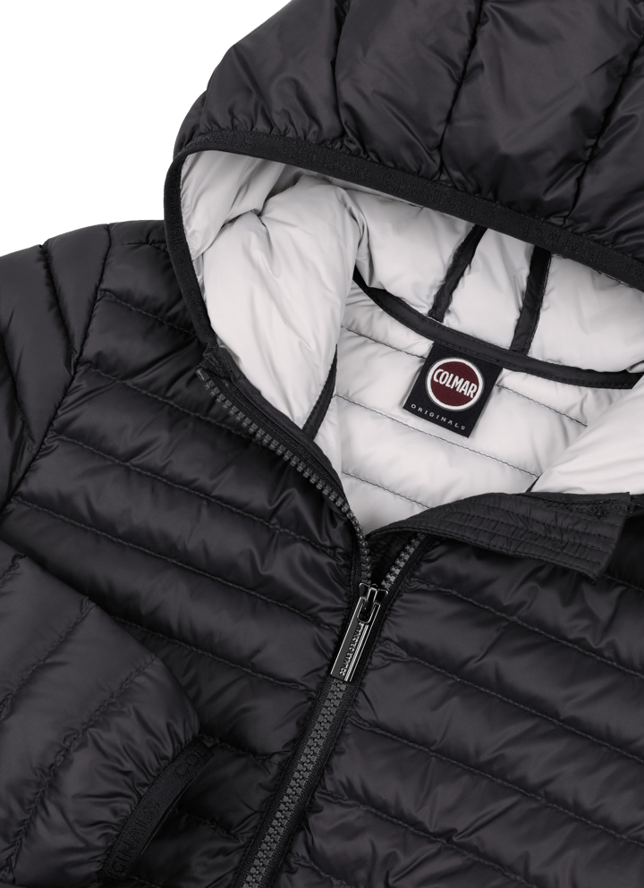 Colmar Boys' Lightweight Hooded Down Jacket Black T Colmar