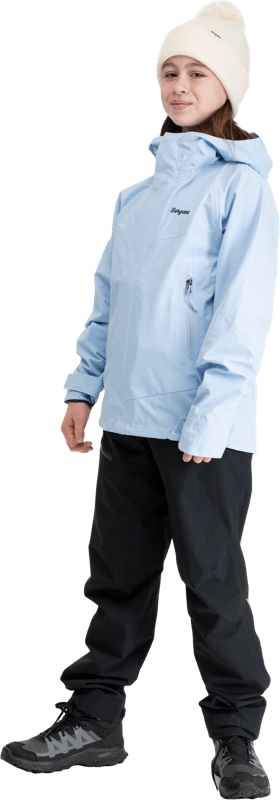 Bergans Juniors' 3L Shell Jacket Cool Blue Bergans