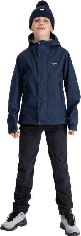 Bergans Juniors' 3L Shell Jacket Navy Blue Bergans