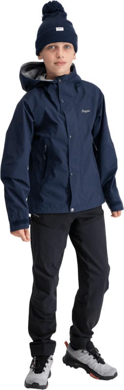 Bergans Juniors' 3L Shell Jacket Navy Blue Bergans