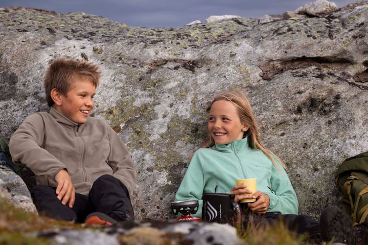 Bergans Juniors' Fleece Midlayer Jacket Rock Taupe Bergans