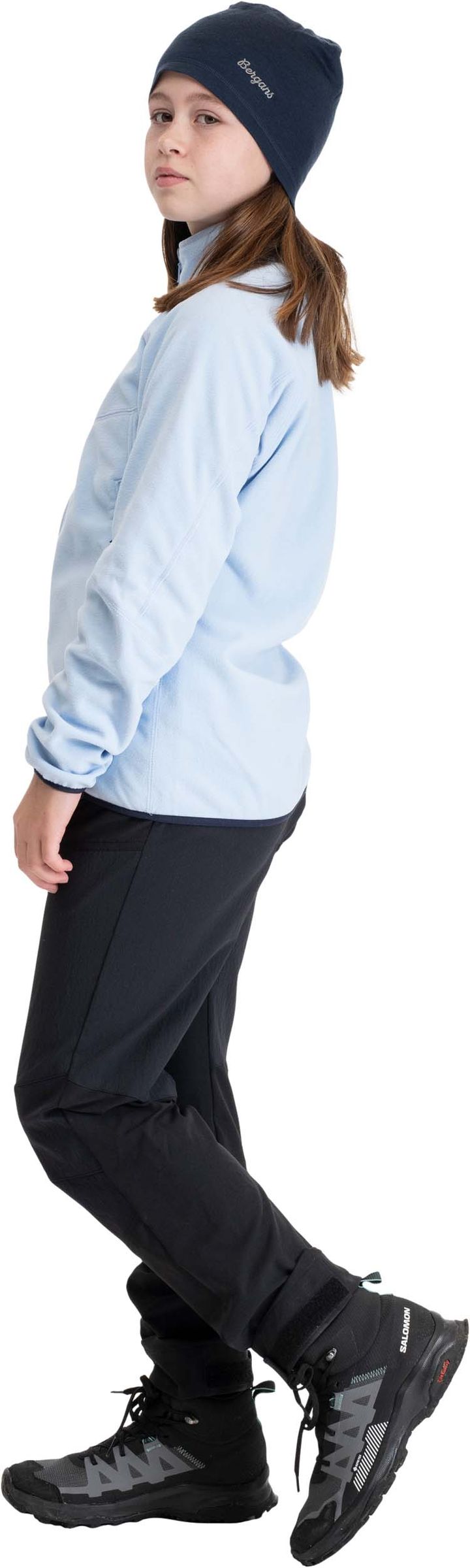 Bergans Juniors' Fleece Midlayer Jacket Cool Blue Bergans