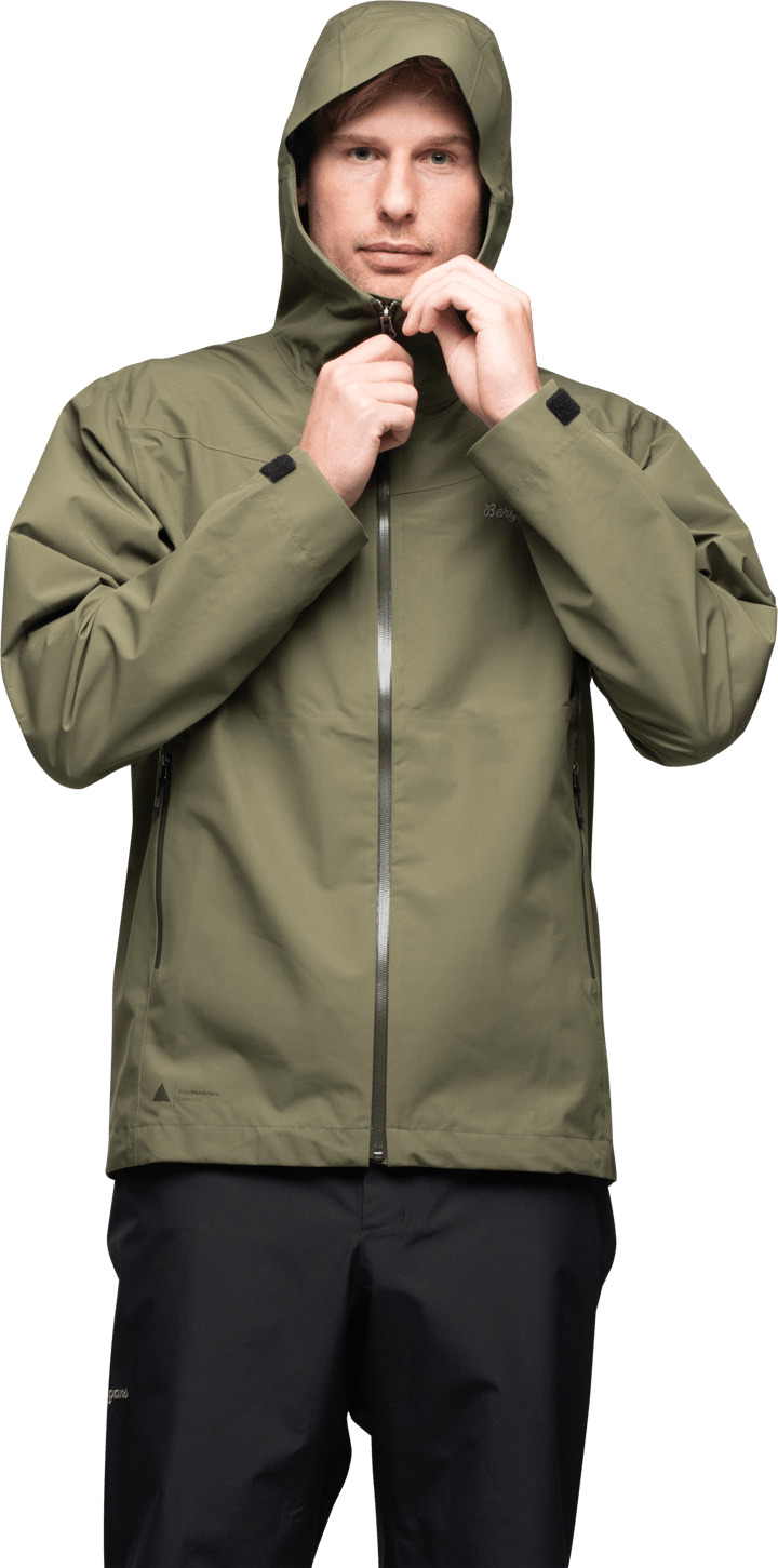 Bergans Men's Essentials 2.5l Shell Jacket Dark Green Mud Bergans