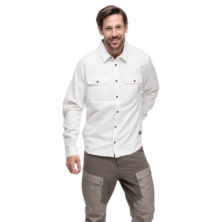 Bergans Men's Nordmarka Flannel Shirt Arctic White Bergans