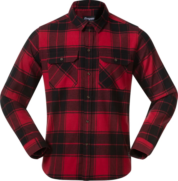 Bergans Men's Nordmarka Flannel Shirt Red/black Check Bergans Bergans Men's Nordmarka Flannel Shirt Red/black Check Bergans