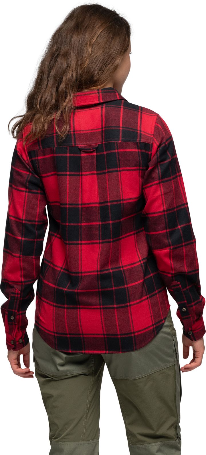 Bergans Women's Nordmarka Flannel Shirt Red/black Check Bergans