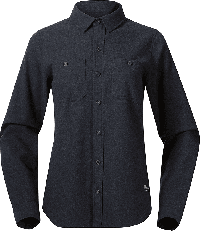 Bergans Women's Nordmarka Flannel Shirt Navy Blue