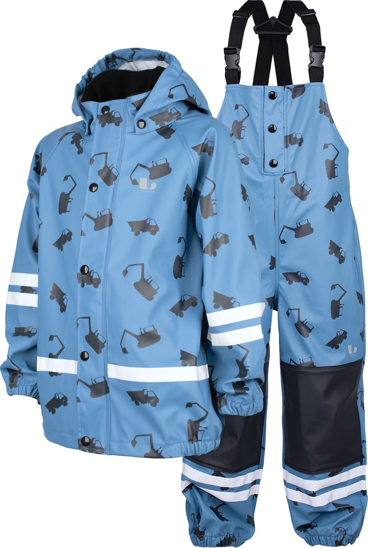 Lindberg Kids' Vattholma Rain Set Blue/black Lindberg