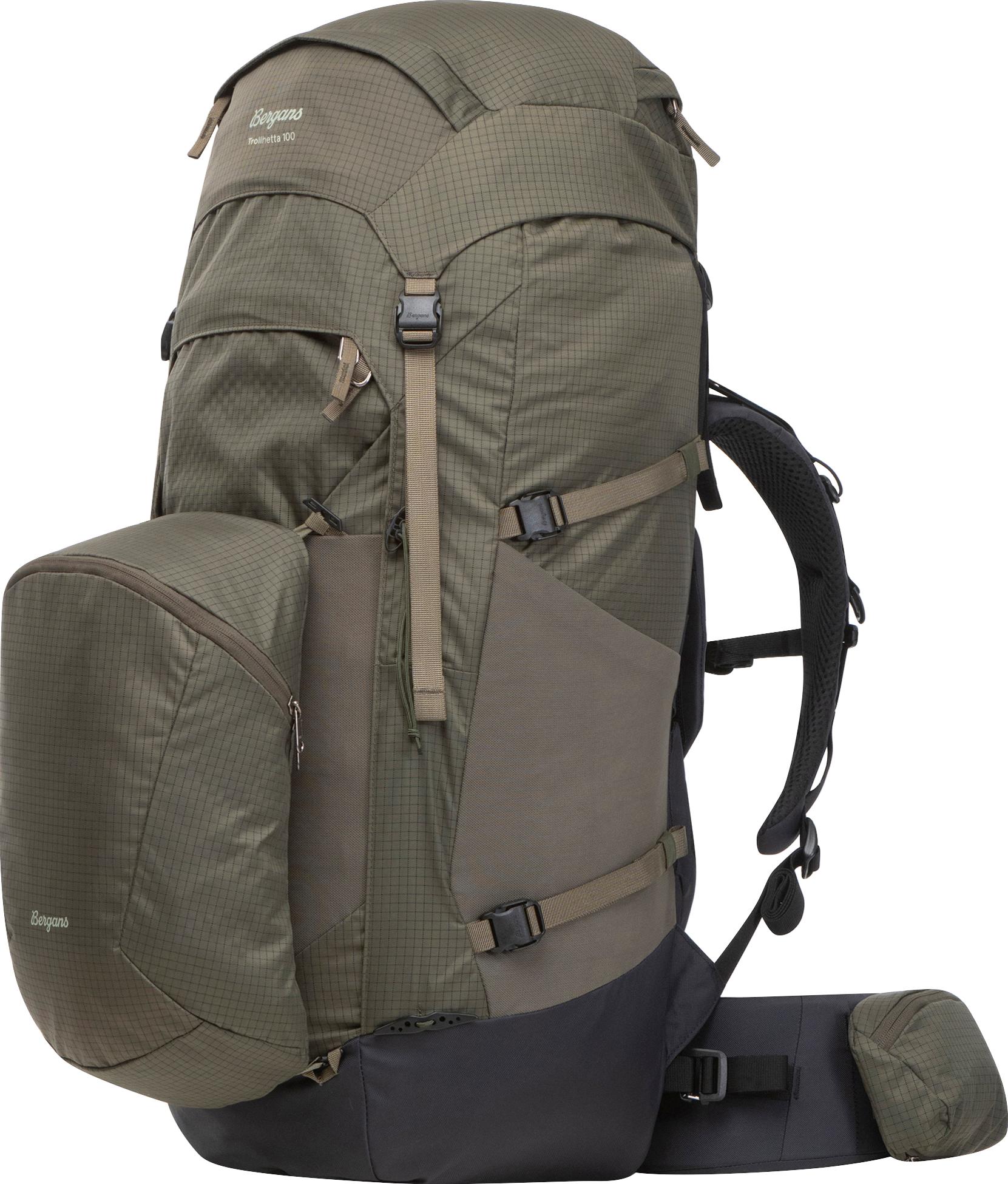 Bergans Trollhetta 100 Dark Green Mud  100L M/L